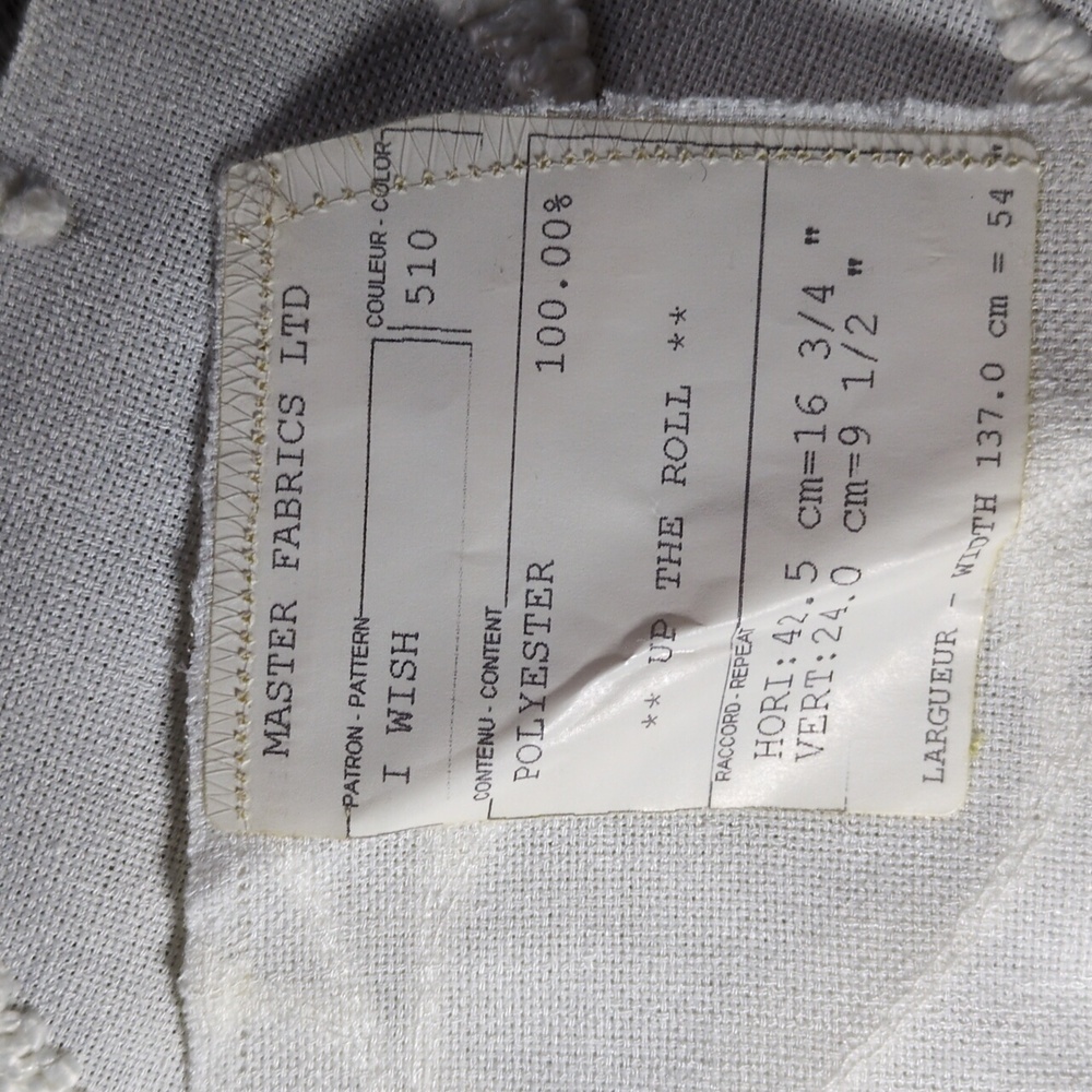 White Embroidered Fabric  - 2 Pieces - Picture 5 of 5